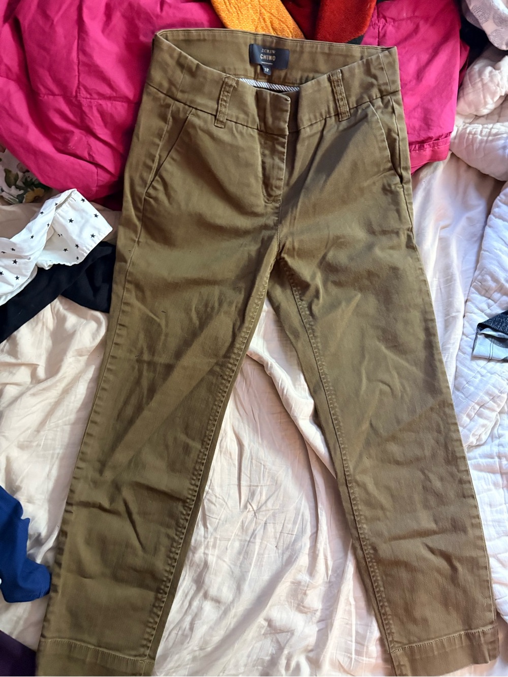 J. Crew Olive Green Chino Trousers